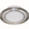 Đèn Downlight đổi màu viền nhựa xi nano 9W viền bạc (KFX209/S)