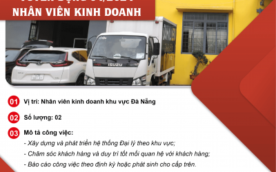 TUYỂN DỤNG THÁNG 04/2024 - NHÂN VIÊN KINH DOANH KHU VỰC ĐÀ NẴNG