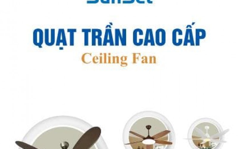 Catalogue Quạt trần SUNSET 2023