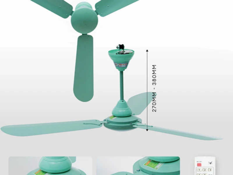 QUẠT TRẦN ĐIỀU KHIỂN CÁNH SẮT - QT1400ĐK3 - ĐIỆN CƠ 91 - BỘ QUỐC PHÒNG