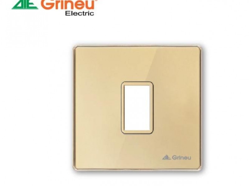 MẶT 1 LỖ VUÔNG LUXURY VÀNG GOLD (GSV68-1)