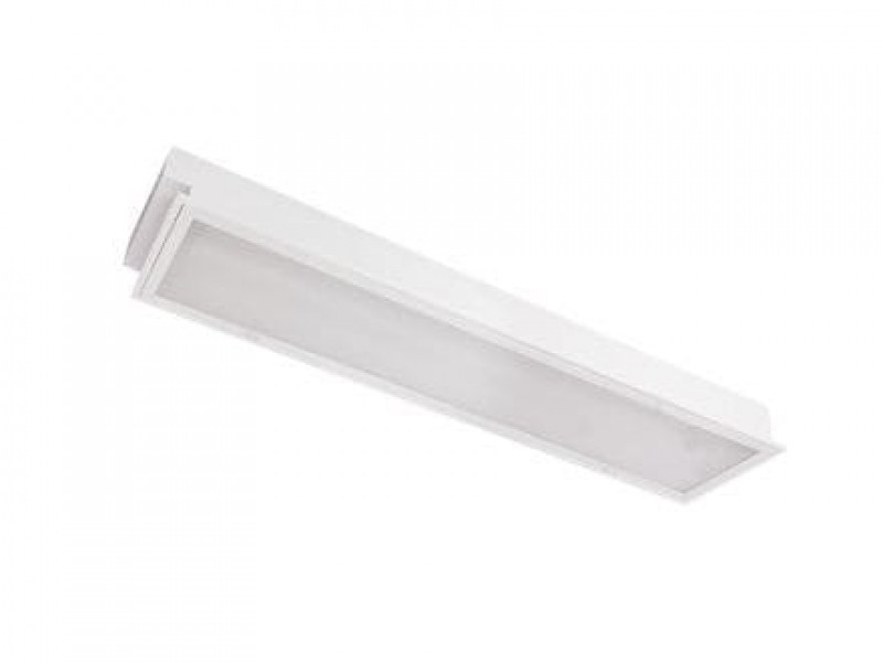 Máng đèn LED tán quang âm trần chụp mica 1x9W (LLA109)