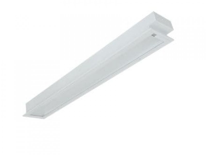 Máng đèn LED tán quang âm trần chụp mica 1x18W (LLA118)