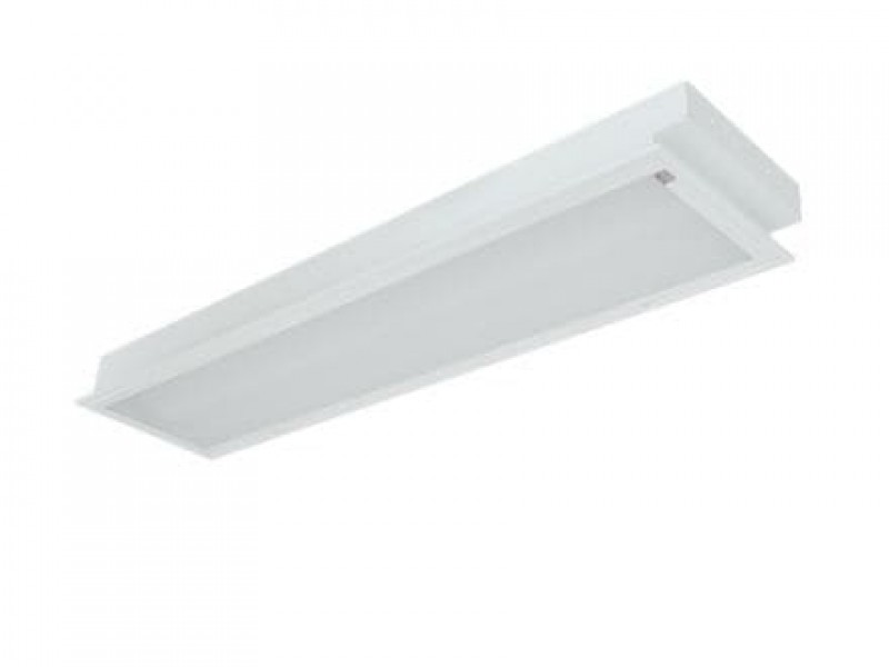 Máng đèn LED tán quang âm trần chụp mica 2x18W (LLA218)