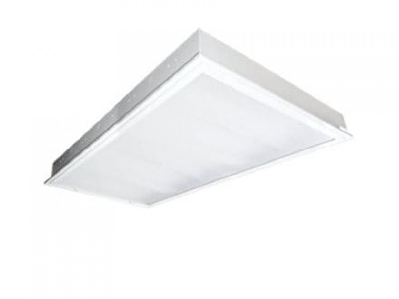 Máng đèn LED tán quang âm trần chụp mica 4x18W (LLA418)