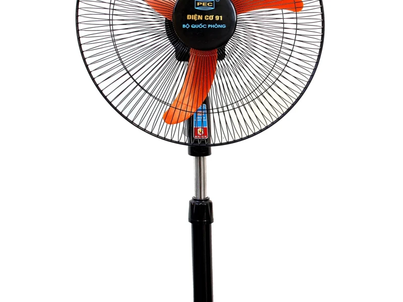 QUẠT RÚT ĐẾ TRÒN 3 KHOANG , CÁNH CAM  - QRTHA - ĐIỆN CƠ 91 - BỘ QUỐC PHÒNG